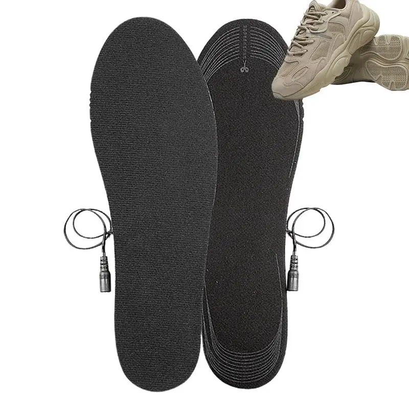 USB Heated Insoles Winter Thermal Heated Insoles Cut to Fit Cut to Size Women Men Cold Weather Sportwear Insoles for Fishing