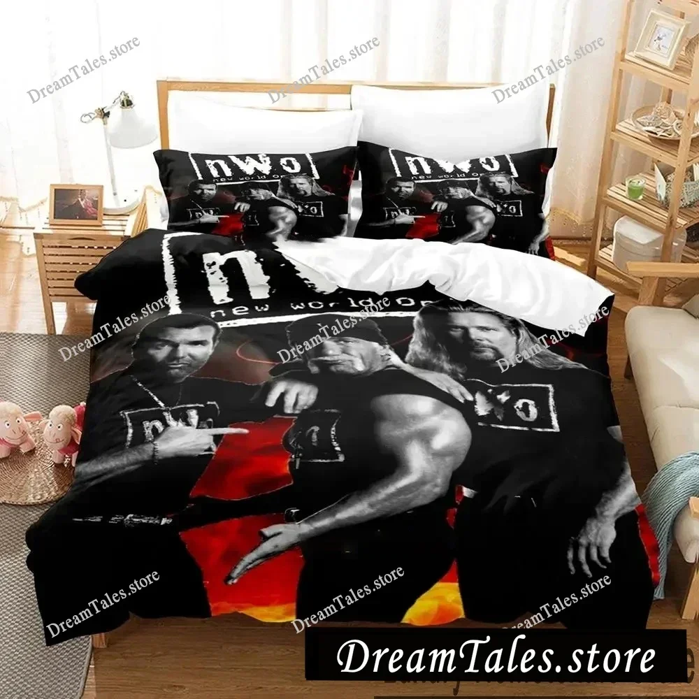 

3D Print The Best Of WWE Best Of NWo Bedding Set Boys Girls Twin Queen King Size Duvet Cover Pillowcase Bed Boys Adult741