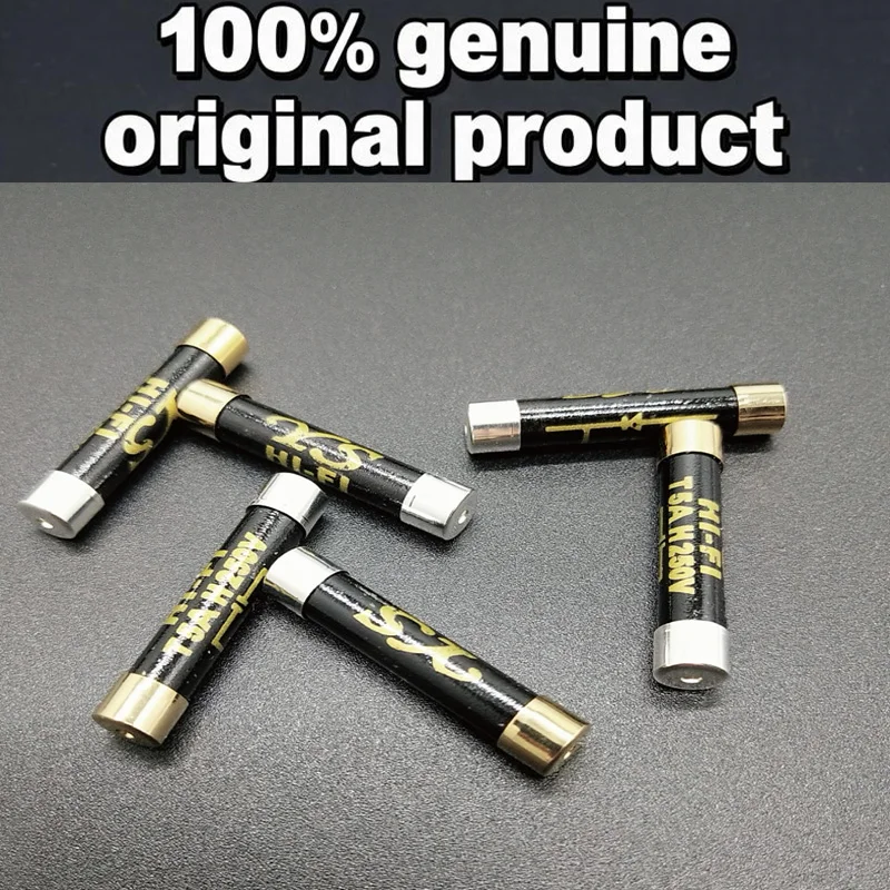 1pcs 100% Original British YS Gold Plated Silver Nano Audio Fuse Amplifier CD Decoder Gallbladder 6x32mm