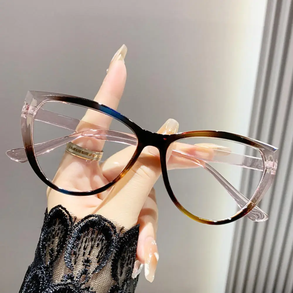 Fashion Women Cat Eye Myopia Eyeglasses Trendy Anti-blue Light Near Sight Glasses Female Vintage HD Lens Minus Eyewear 0 To -6.0