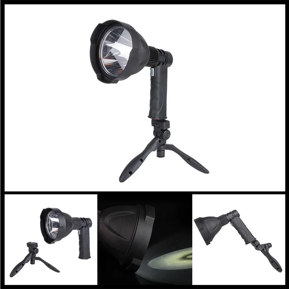 

4000Mah Led Spot Lamp Portable Adjustable 3 Modes Rechargeable Camping Hunting Light 300M Range Triangle Bracket Usb Mobile