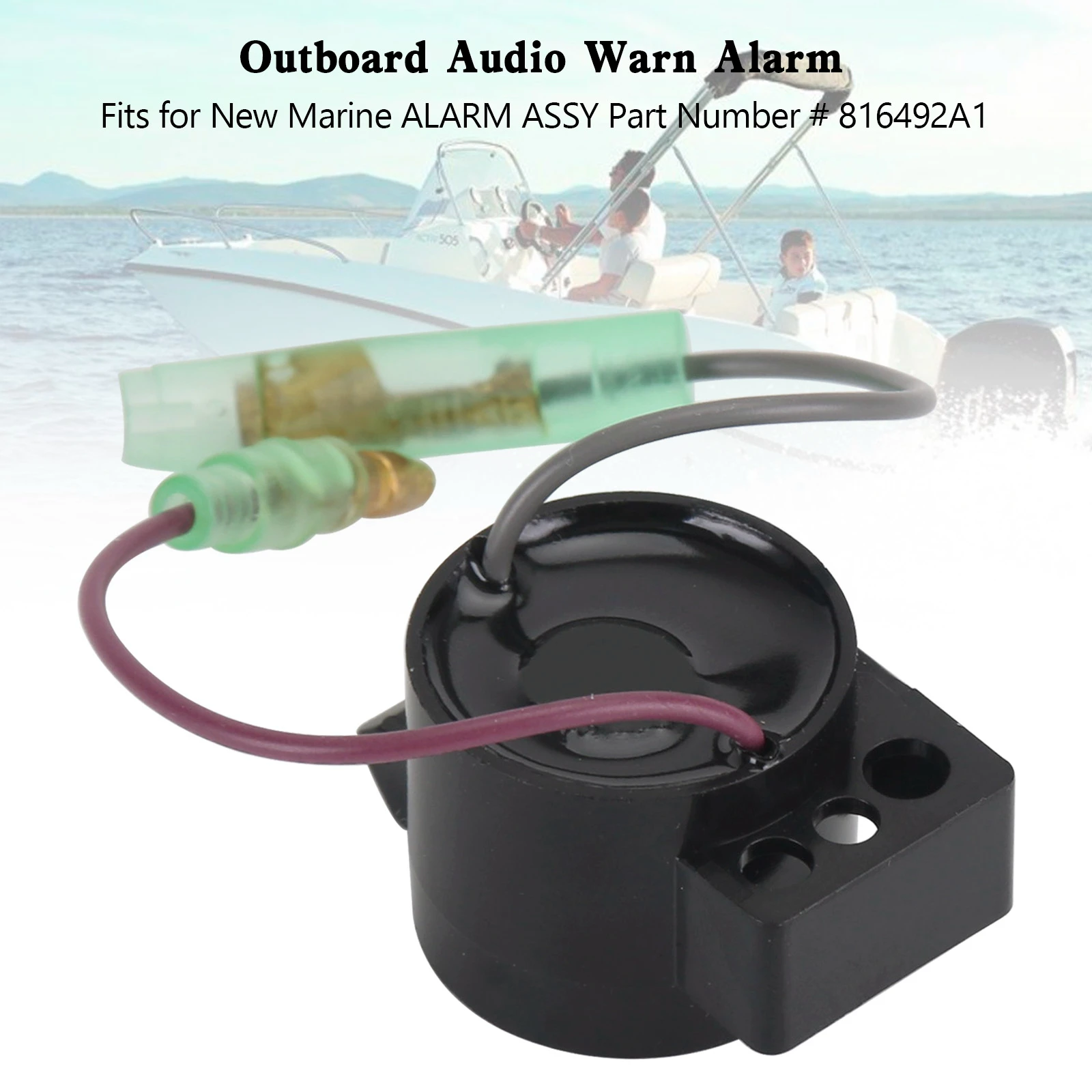 

Topteng Outboard Buzzer Audio Warn Alarm Remote Control Box For Outboard Engine 816492A1 Motorcycle Accessories