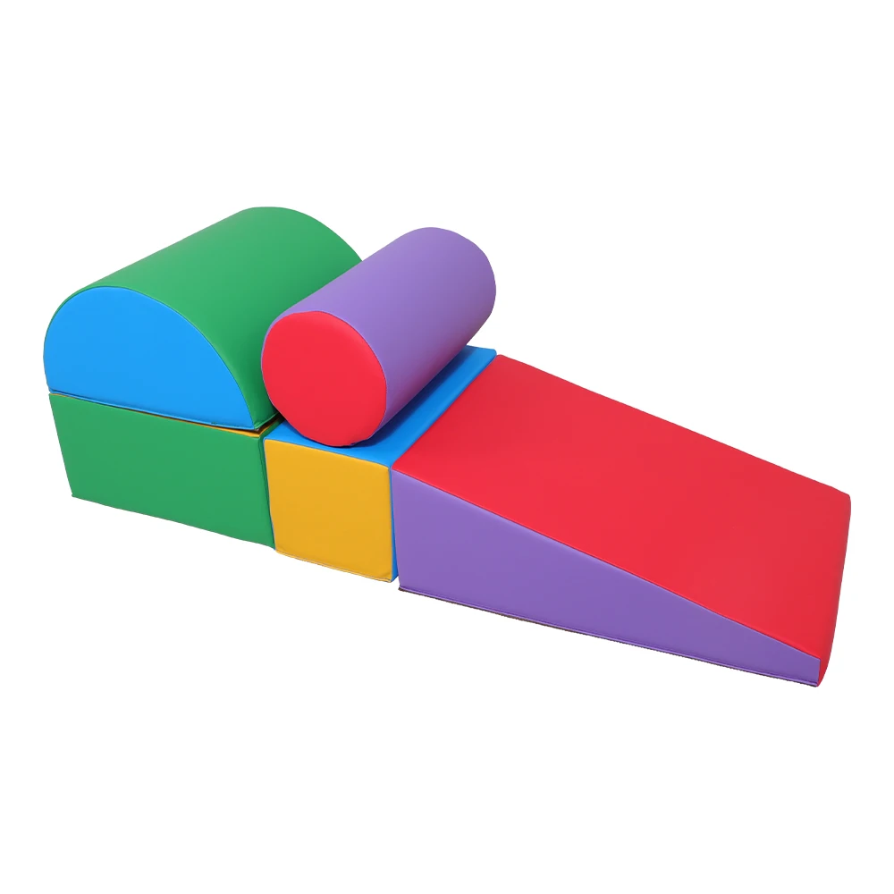 Bloco de escalada macio colorido infantil, equipamento de construção espuma, terno interior
