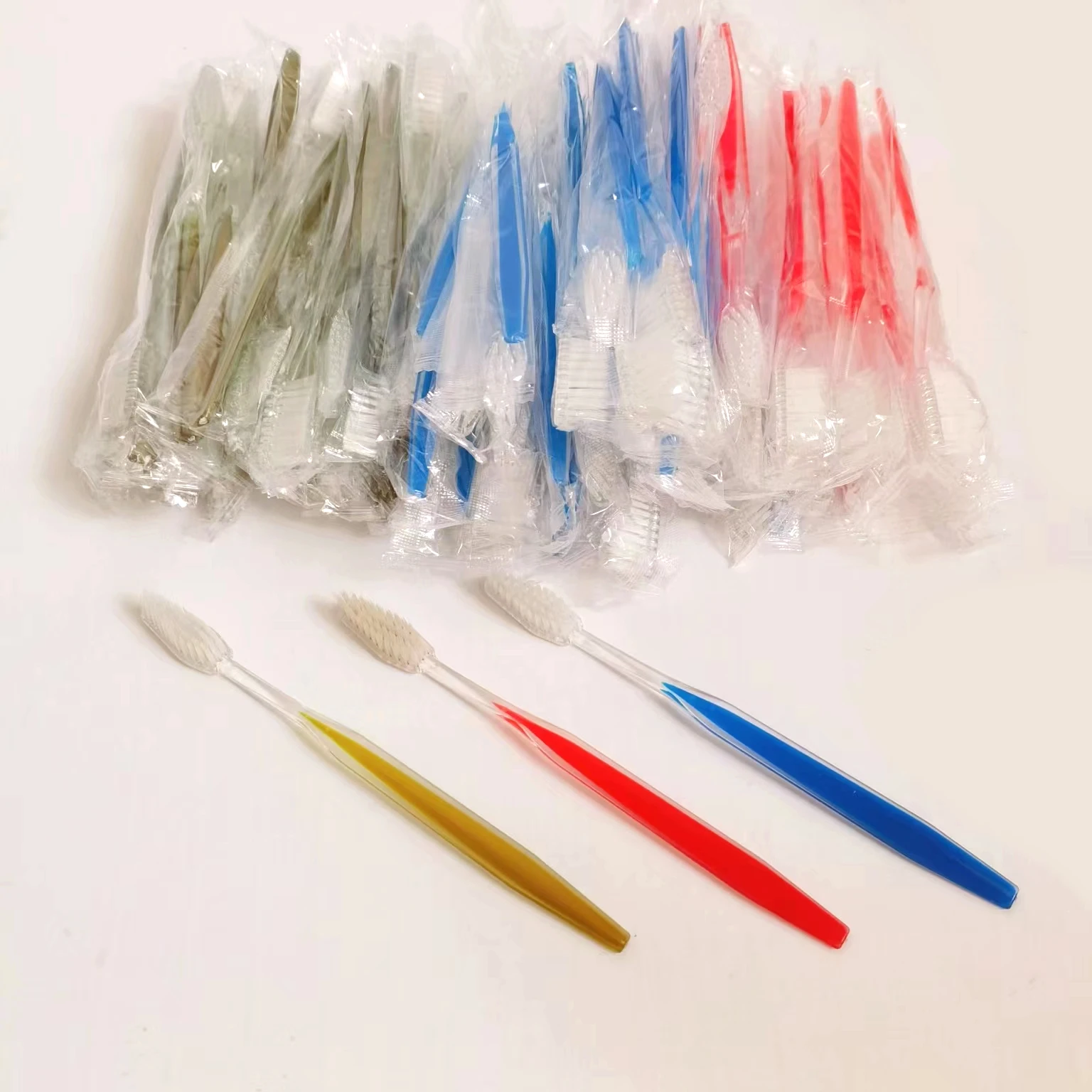 Free Shipping Mix Color Toothbrush Wholesale for Hotel Travel Camping Hiking Hospital Dental Kit Oral Care