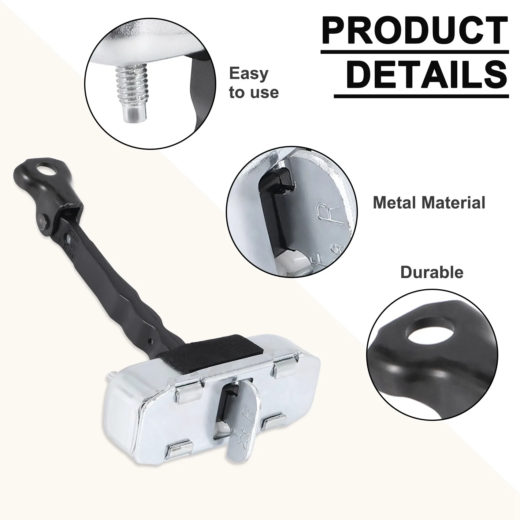 High-Quality 68610-02160 Front Door Check Stop Both Sides For TOYOTA COROLLA 1.8L 2.4L 09-13 Door Stay STOP/CHECK Strap Limiter