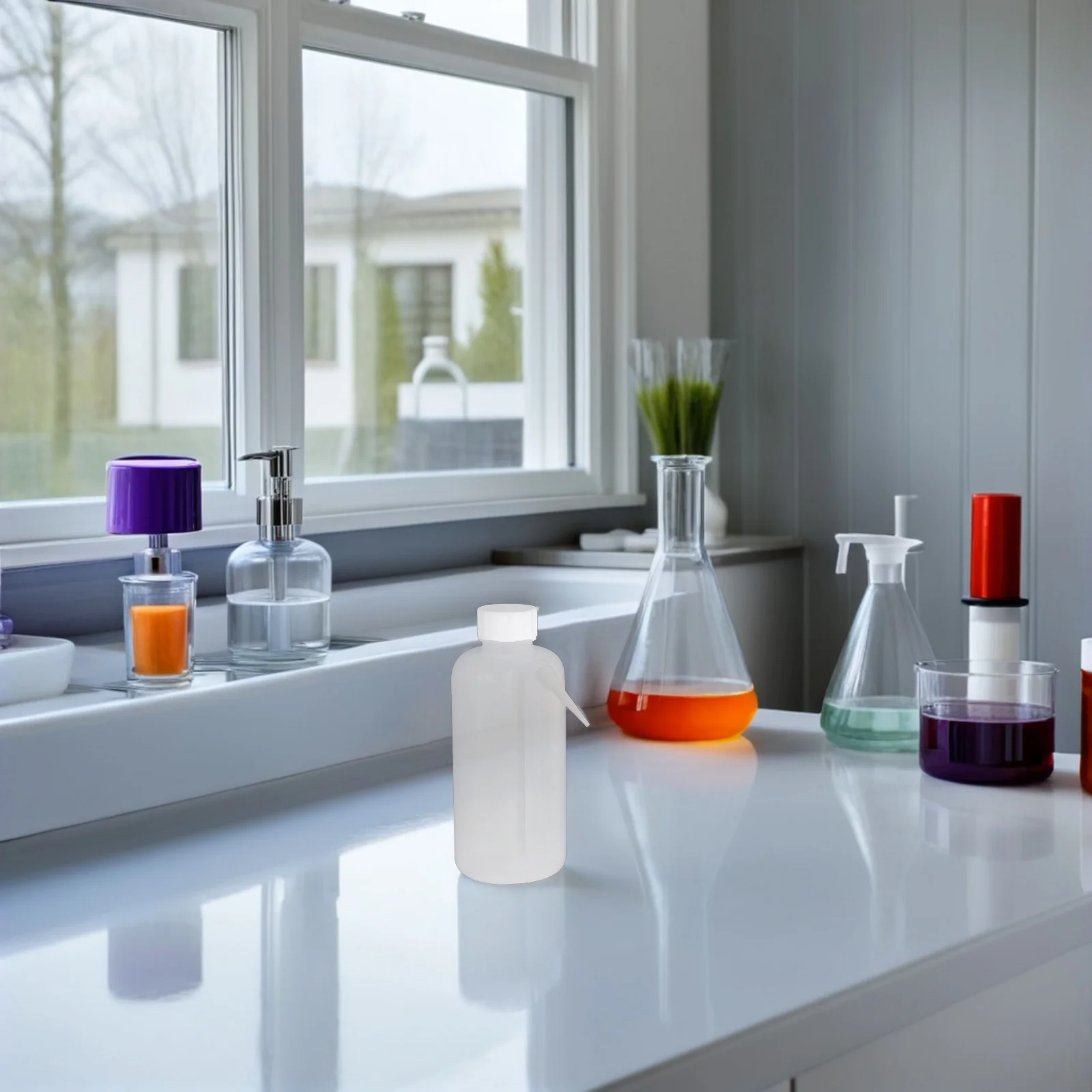 

2Pcs Plastic Wash Bottles Portable Wide Mouth Squeeze Bottles Flexible Stress-Resistant for Tattoo Lab Watering