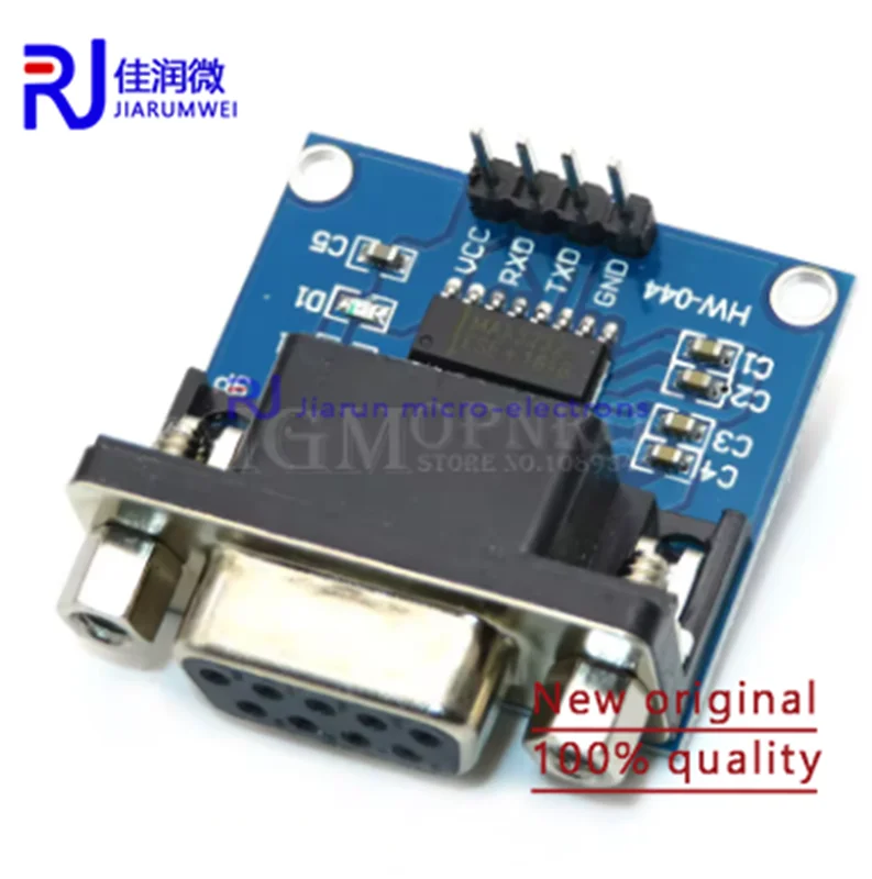 5pcs MAX3232 RS232 to TTL Serial Port Converter Module DB9 Connector MAX232 MAX-3232 RS-232