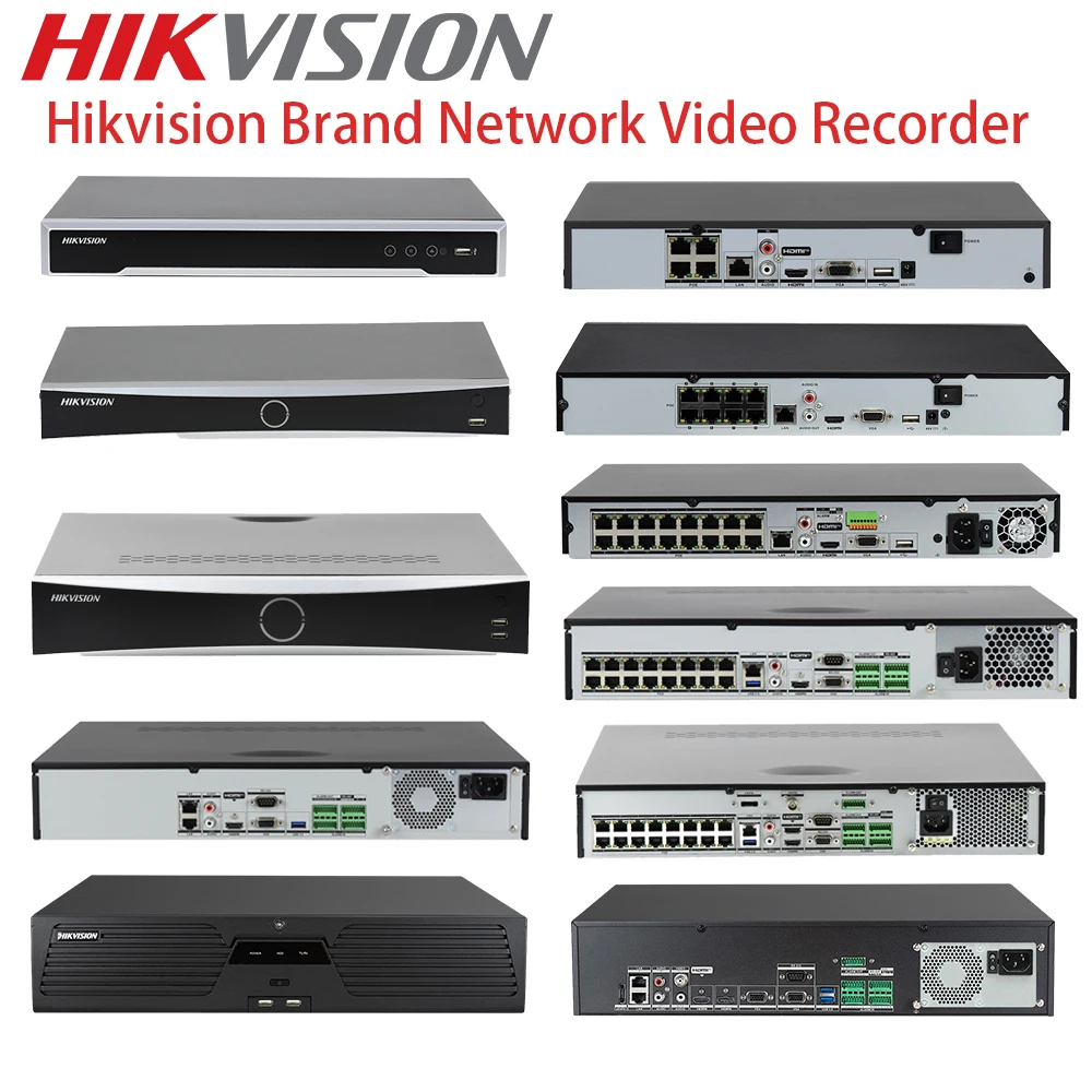 Hikvision Brand NVR Wholesale 64CH 32CH 16CH 8CH 4CH Network Video Recorder International Version
