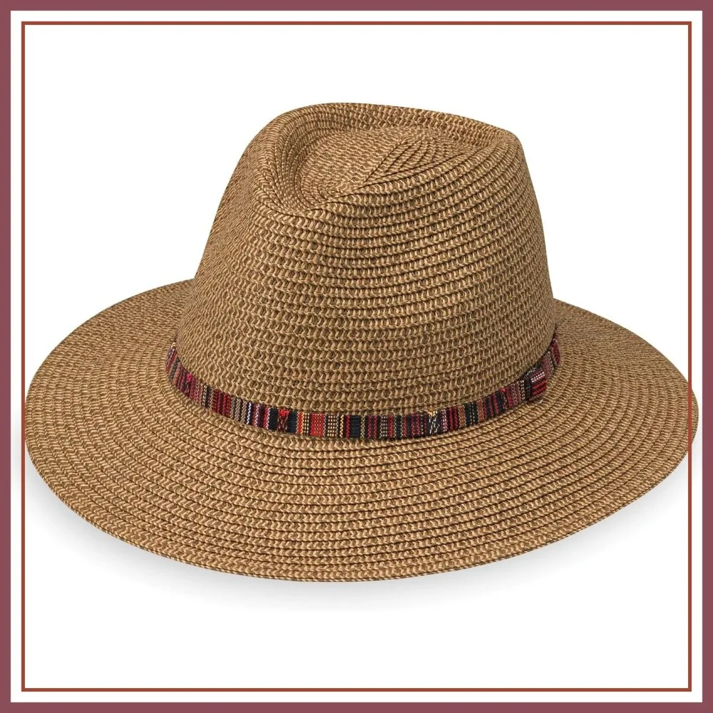 Women's Wide Brim Fedora Hat | UPF 50+ Sun Protection | Packable & Stylish