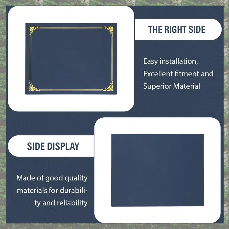 أفضل ما في 2025-25 قطعة من حاملي الشهادات، أغطية شهادات حاملي الدبلوم مع ورق حدود من رقائق الذهب لحجم الرسالة 8.5X11 I #3