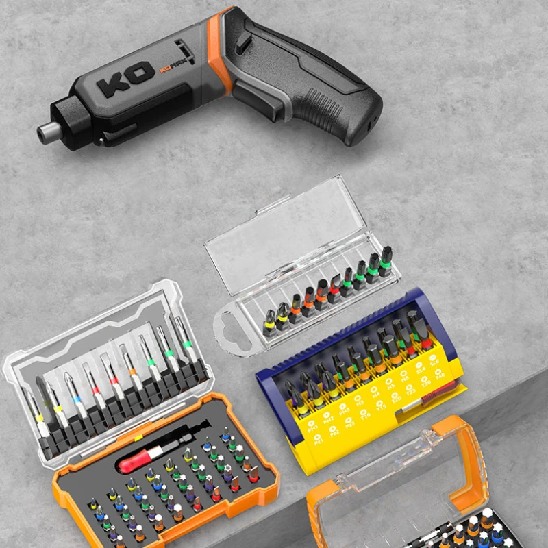 Rechargeable Lithium‑ion Screwdriver Kit, Portable Automatic Hand‑held Screw Driver Household Repair Hand Tools