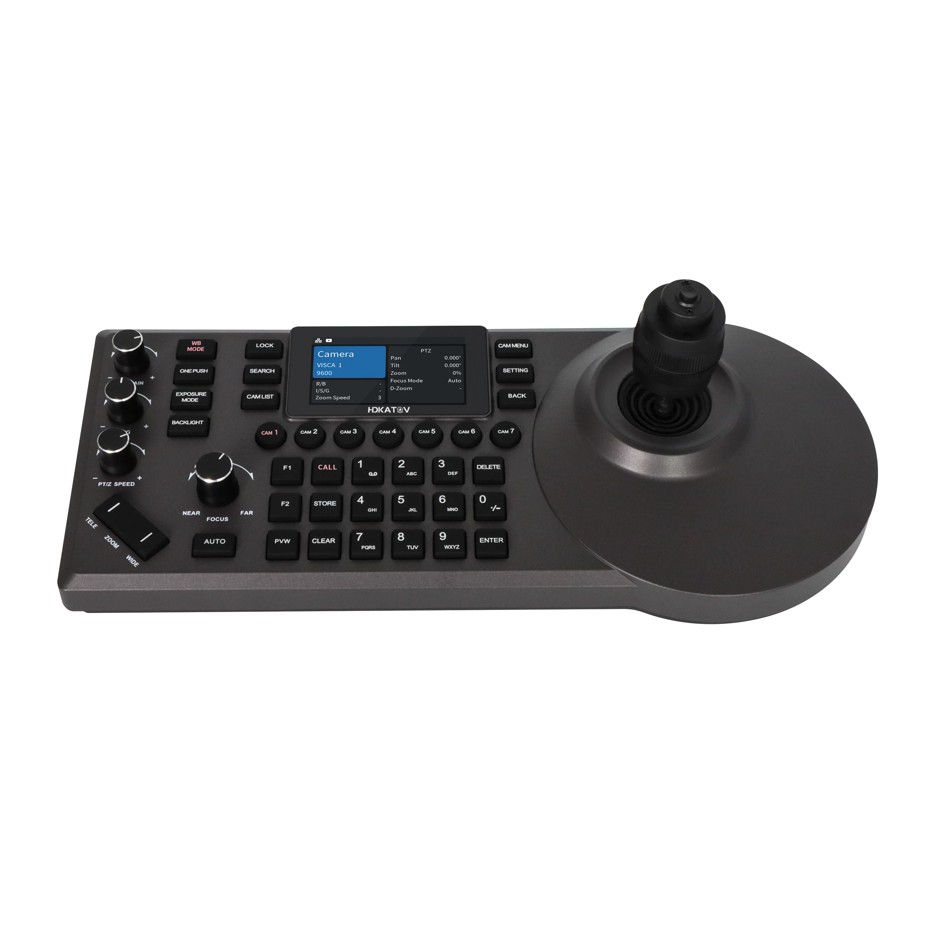 

New NDI HX Live Streaming Ptz Controller Keyboard Joystick For Video Conference Ptz Camera Control With Real-time Preview