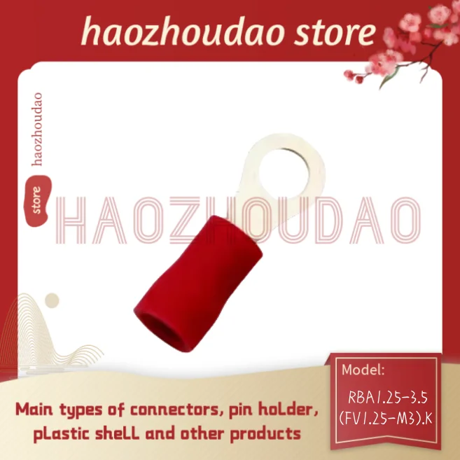 

100pcs RBA1.25-3.5(FV1.25-M3).K Supply connector Single terminal, connector