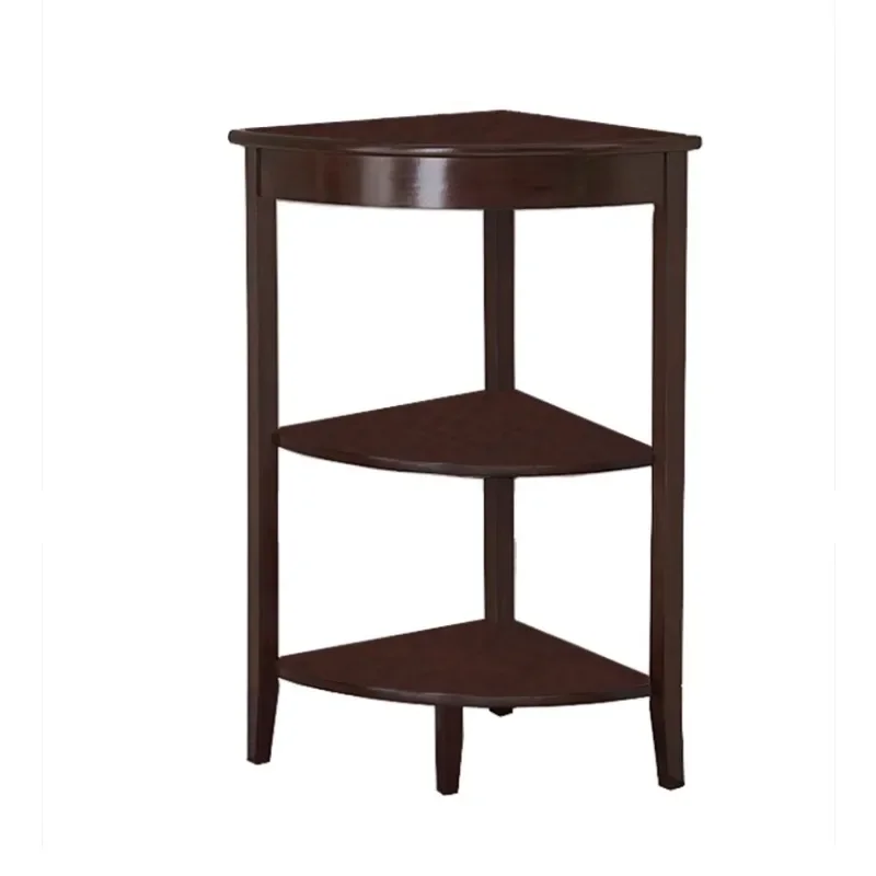 

flower stand triangular shelf solid wood frame, American living roomframe, telephone corner cabinet corner storag