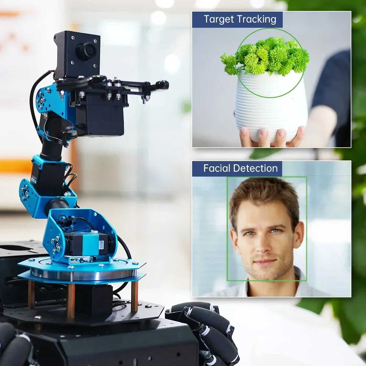 New in stock Hiwonder ArmPi Pro Raspberry Pi ROS AI Vision 6DOF Robotic Arm Kit with 360° 4WD Mecanum Wheel Chassis Ope