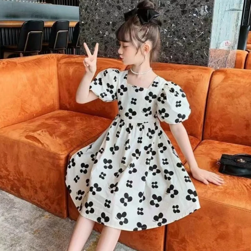 

Girl Dress Kids Party Birthday Evening Gown Cotton 2024 Hot Spring Summer For Wedding Flower Girl Dress Children Clothing