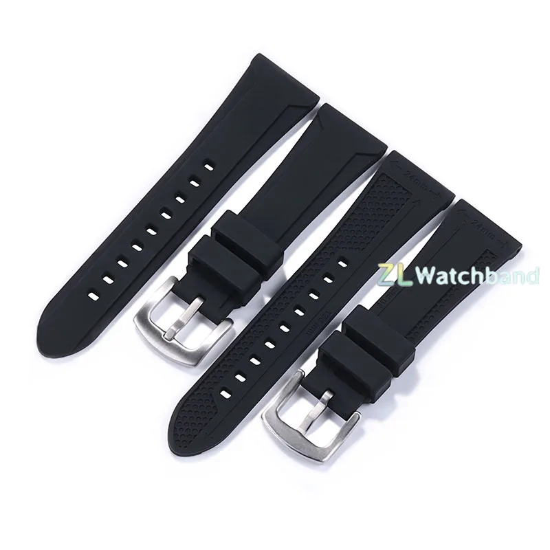 22mm 24mm 26mm Universal Silicone Watch Strap for Citizen for Tudor for Panerai Waterproof Wrist Band Metal Pin Buckle Bracelet view 4