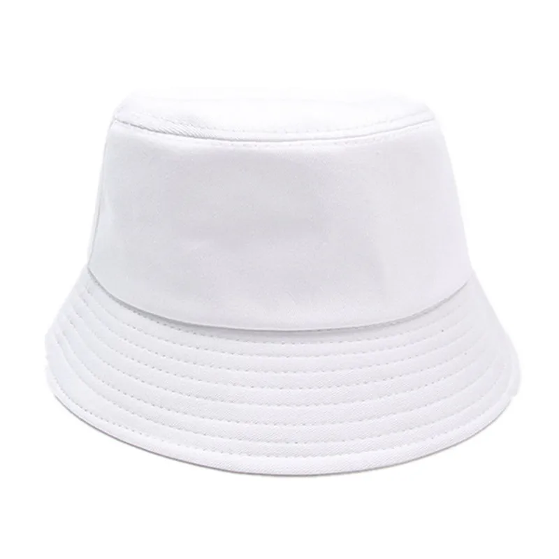 Unisex Khaki White Black Yellow Pink Personality Bucket Hats Fishermen Caps Outdoor Casual Cap Sunscreen Hat