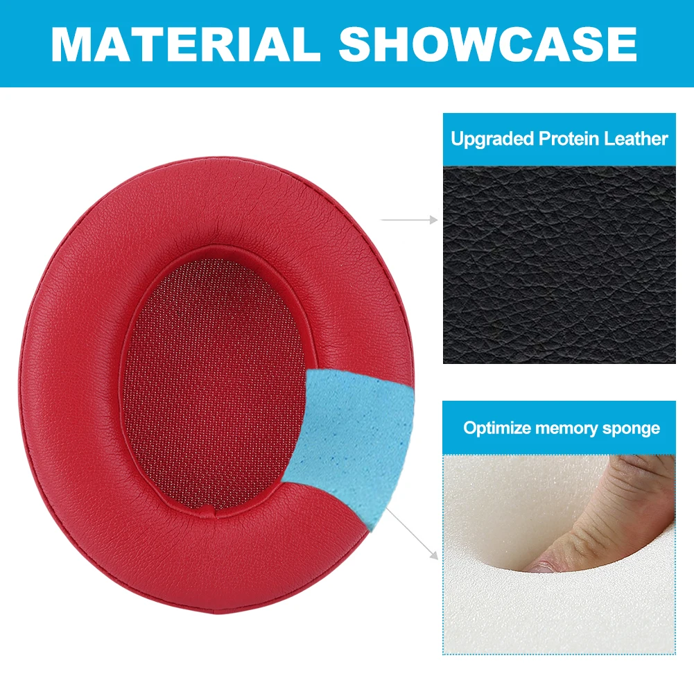 غطاء وسادات الأذن البديلة لترادق الاستوديو ، وسماعات الرأس اللاسلكية ، وسائد الأذن ، وسائد ، ورغوة الذاكرة ، وقطع غيار إصلاح سماعات الرأس