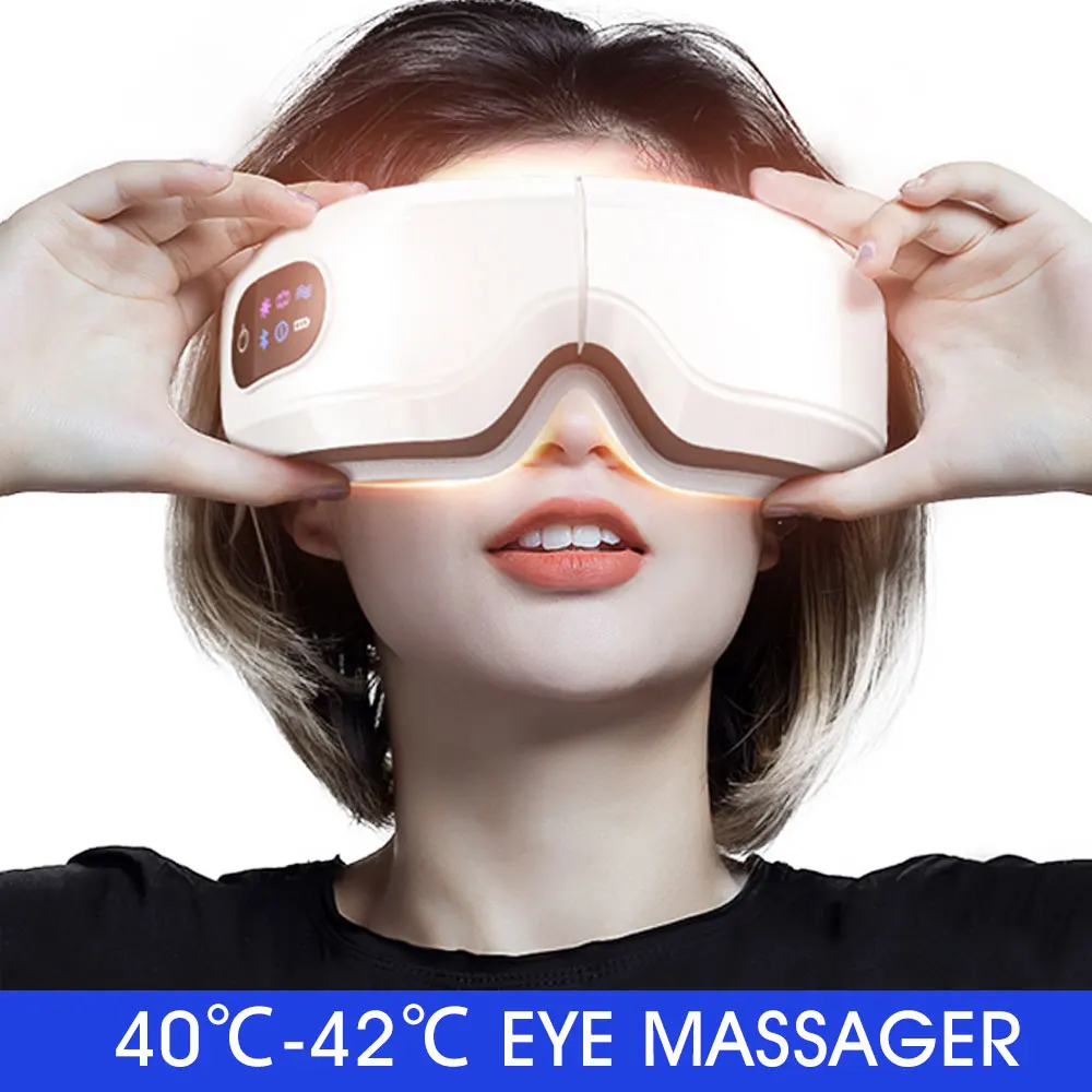 

Folding Eye Massager Eye Mask Smart Bluetooth Music Eye Massager Airbag Compress Eye Eye Relax Fatigue Pouch