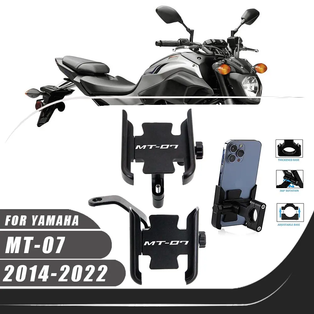 Voor Yamaha MT-07 Mt07 Mt 07 2014-2022 2021 2020 2019 Motorfiets Accessoires Stuur Mobiele Telefoon Houder Gps Standaard Beugel