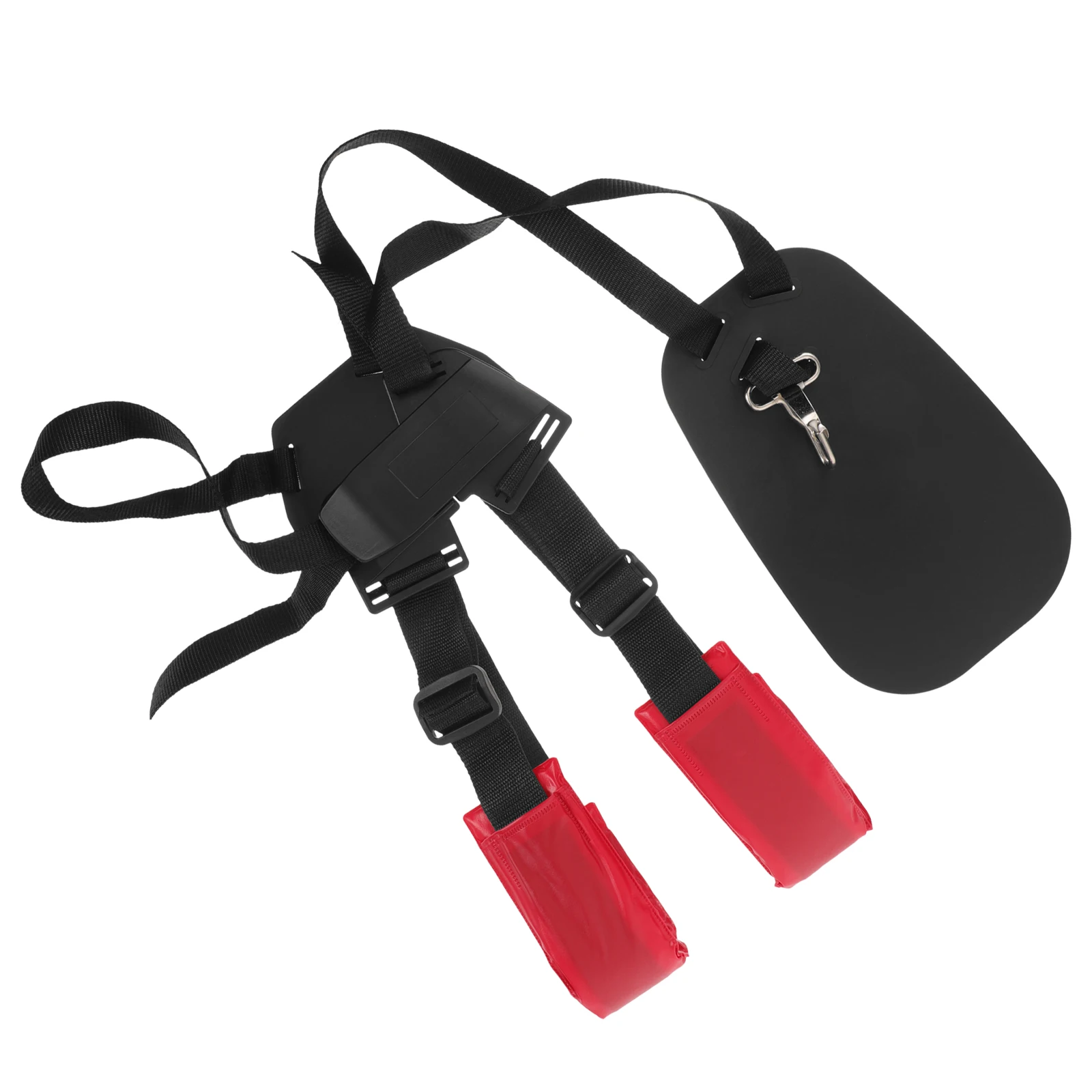 

Adjustable Padded Lawn Mower Strap Red Black Flat Shoulder Grass Trimmer Carrying Straps Trimmer Garden Accessories