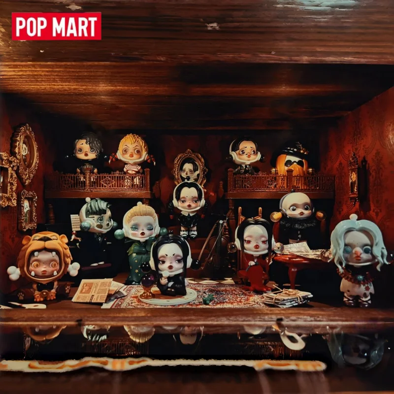 POPMART Genuine Blind Box Toy Cute Skullpanda The Addams Family