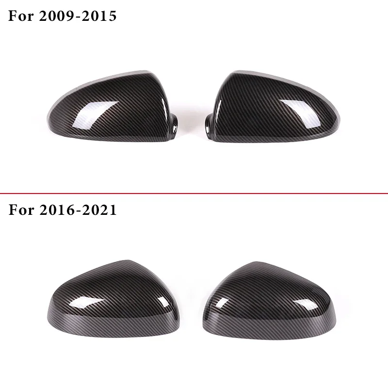 2Pcs ABS Carbon Fiber For Mercedes Smart 451 453 Fortwo Forfour 2009-2021 Car Rearview Mirror Decorative Cover Sticker Parts 6