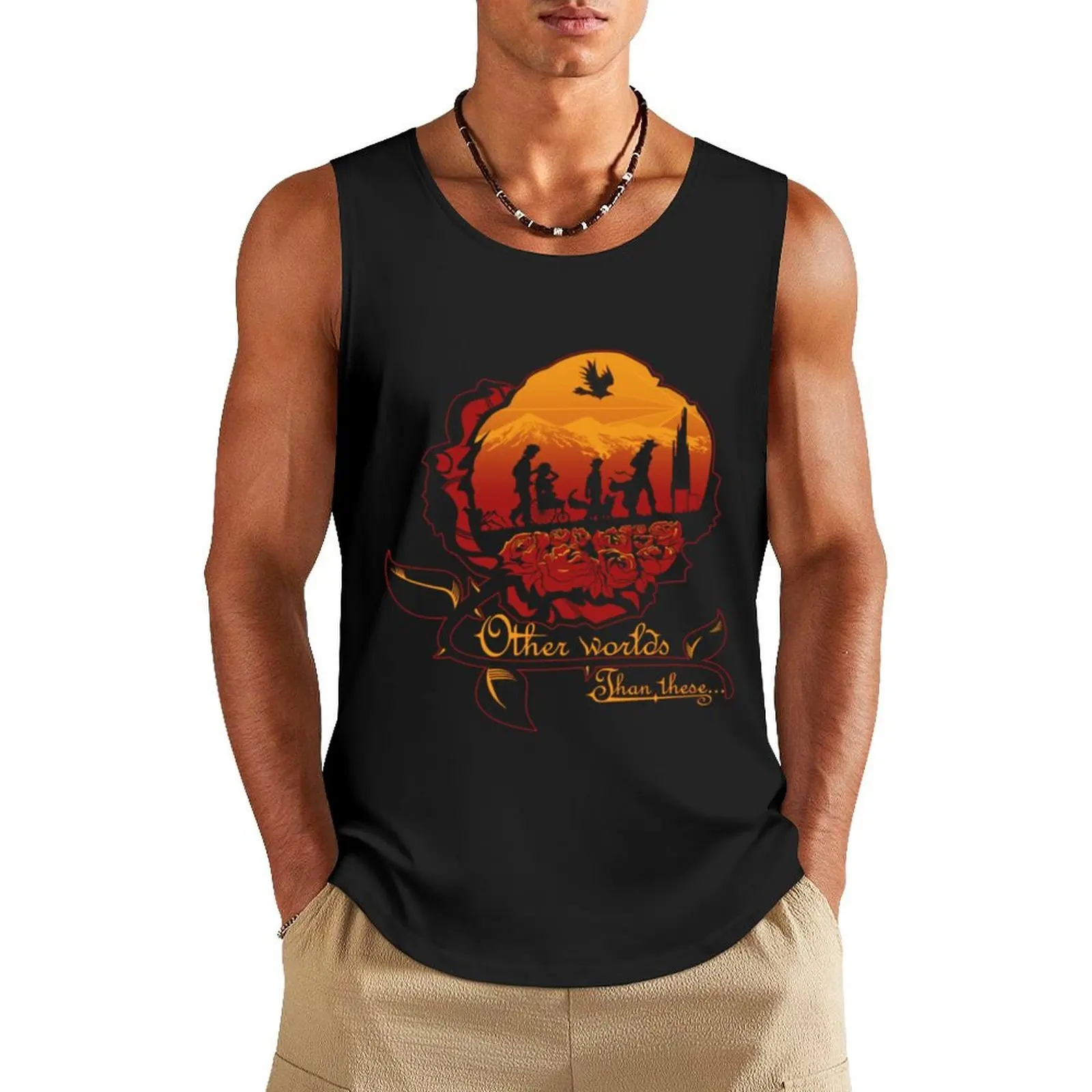 

Dark tower - other world than these Tank Top Men's gym clothing clothing men sleeveless Men's t-shirts