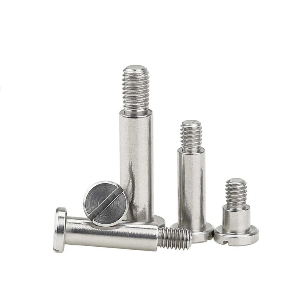 1/2Pcs M2.5 M3 M4 M5 Stainless Steel Slotted One-word Slot Positioning Shoulder Step Screw Plug Limit Screw Bearing Bolt GB830