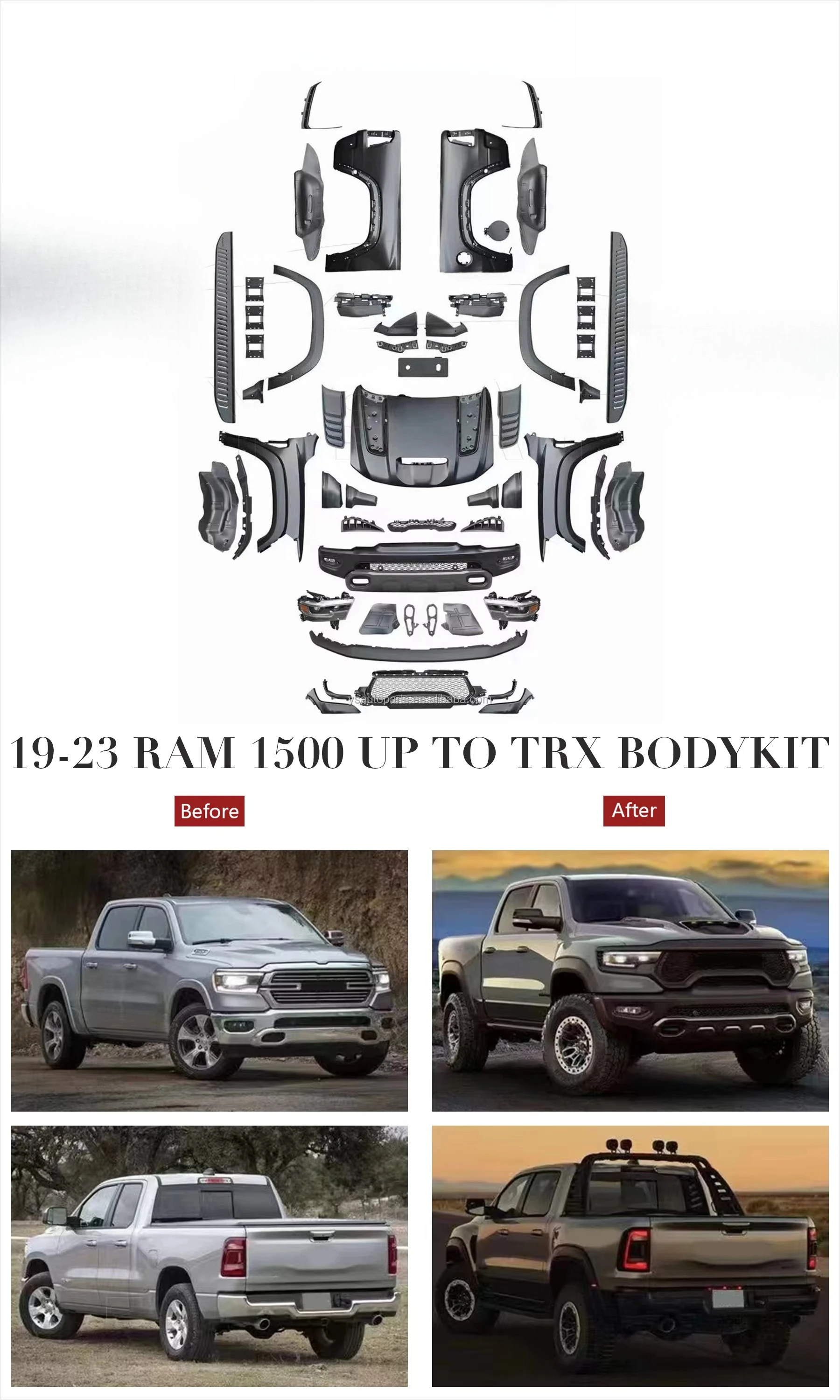 New style upgrade body kit & facelift kit for 2019-2023 models