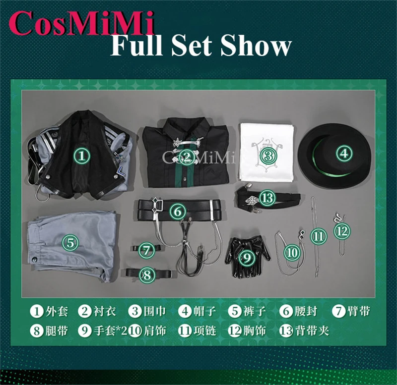 أزياء CosMiMi Anime VTuber Zeal Ginjoka التأثيرية بواسطة The Beat أزياء الزي الرسمي للجنسين ملابس لعب الأدوار في حفلات الكرنفال