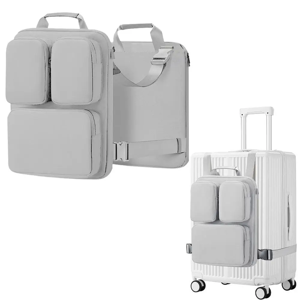

Adjustable Straps Boarding Case Hanging Bag Expansion Large Capacity Over Luggage Organizer for Suitcase Removable