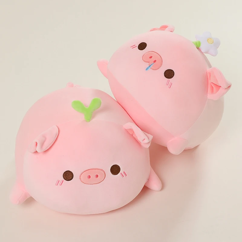 

Chubby Pink Pig Plush Toy Pillow Cuddle, Soft Cute Kawaii Cartoon Stuffed Animal Doll For Kids Accompany Birthday Home Decor