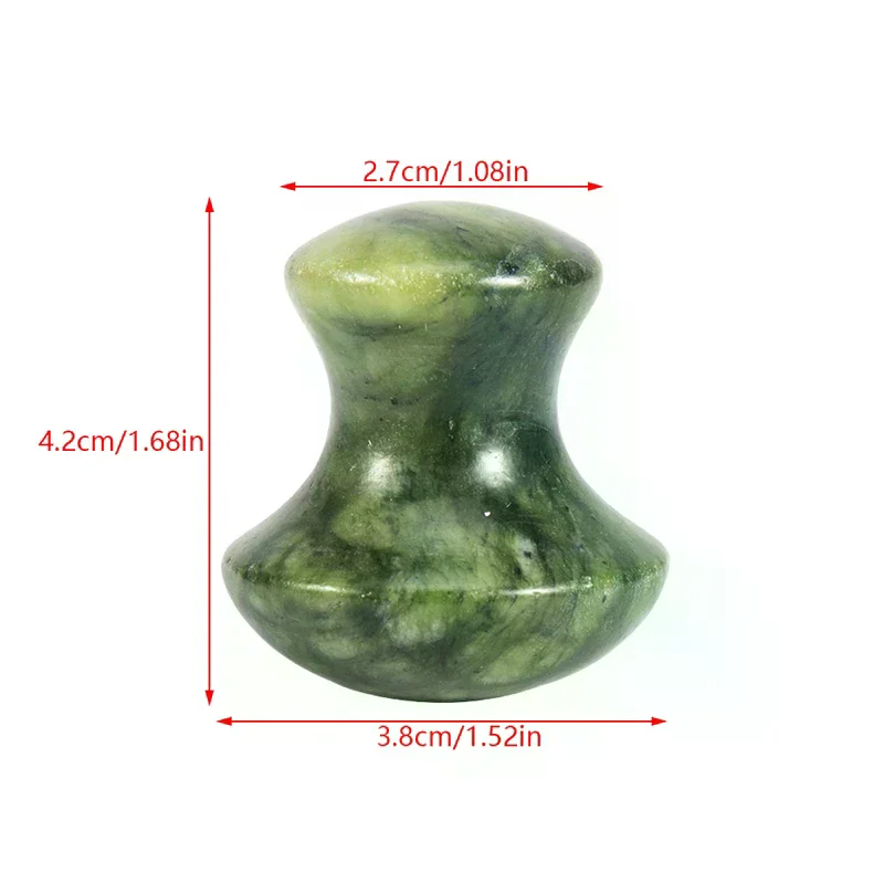 1 Stuks Natuurlijke Jade Paddestoel Vorm Gua Sha Board Gezicht Terug Body Massager Facial Schoonheidsverzorging Huid Tool Vrouwen Ontspannen gezicht Roller