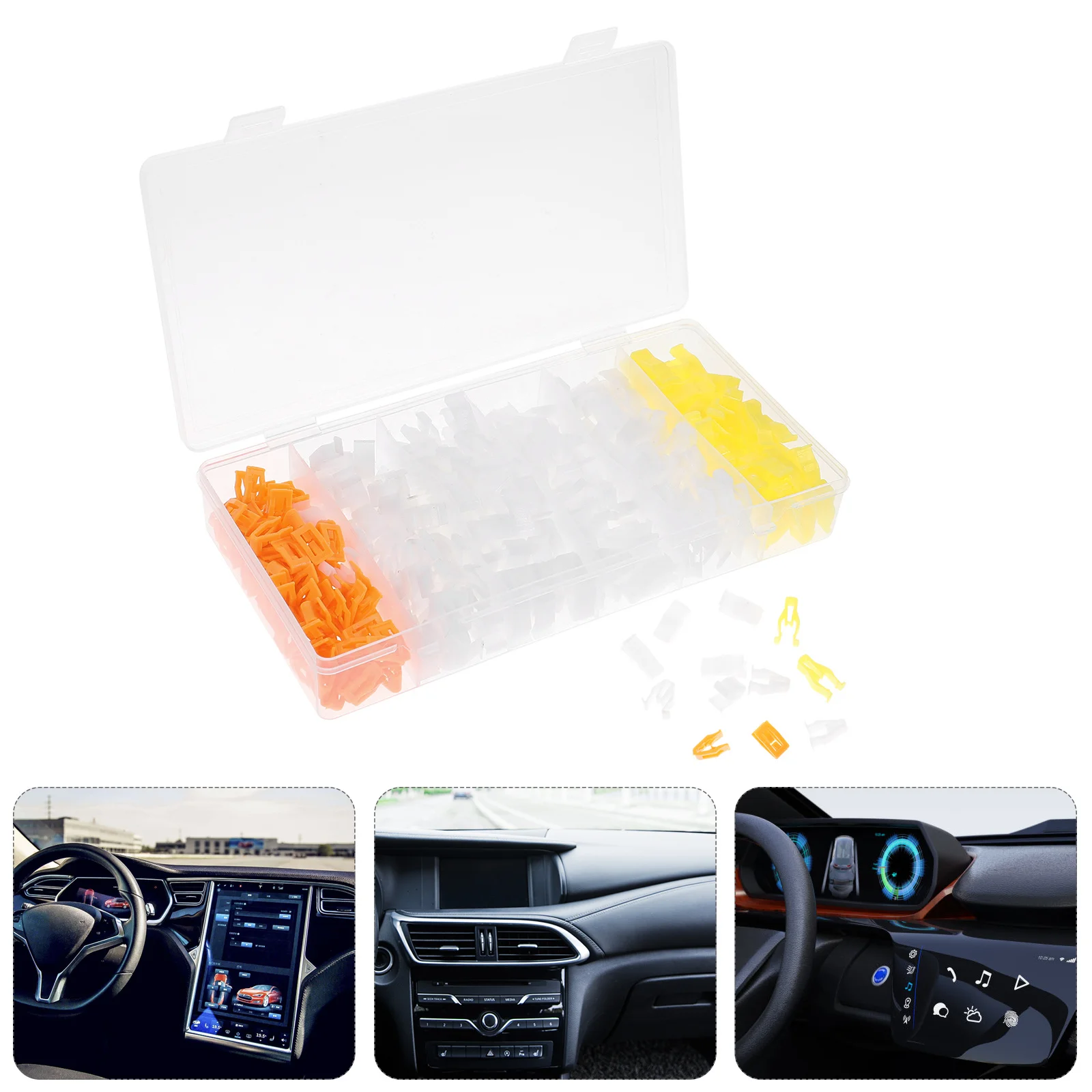 

270pcs Dashboard Retainer Door Trim Console Center Panel Interior Accessories Body Trim Retainer Dash