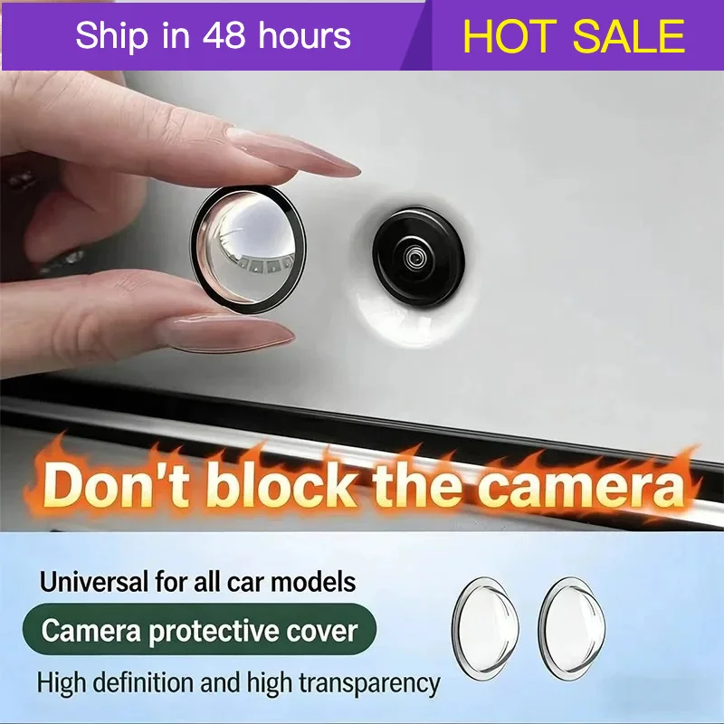 LIEI Bumper Trim Bumper Decoration Trim Exterior Protective Styling Accessories Camera Lens Transparent Protector Cover Front