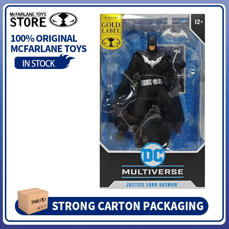 

100% Original Mcfarlane Toys Batman Justice Lord Batman Action Figure Collector Edition 18cm Model Toys Decoration Doll