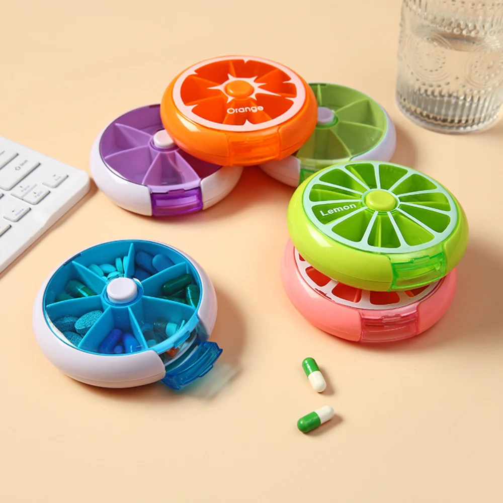 New Mini Small Portable Travel Vitamin Pill Box Storage Tablet 7 Days 7 Grids Pills Medicine Cases Container Organizer Fish Oils