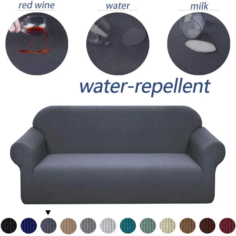 

Waterproof Sofa Cover 2/3/4 Seater Jacquard Couch Cover L-shaped Loveseat Sofa Cover for Living Room 2024 Water-repellent