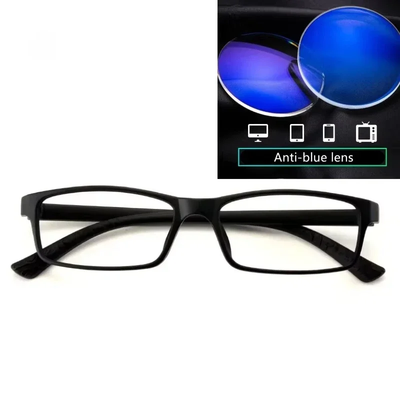نظارات قصر النظر للرجال - 50-75-100 -125-150-175-200-225-250-275-300-325 نظارات بصرية TR90 إطار كبير للتخصيص الاستجماتيزم