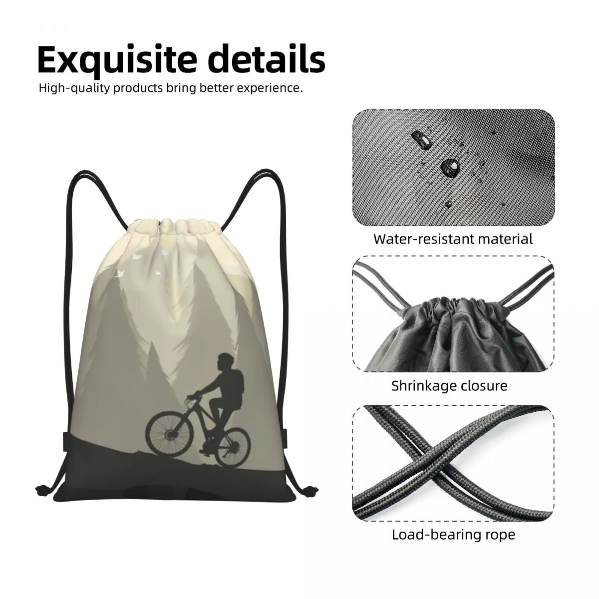مخصص الدراجات على الدراجة الجبلية الرباط حقائب الظهر النساء الرجال الدراجات دراجة ركوب الدراجات رياضة الرياضة Sackpack أكياس لليوجا