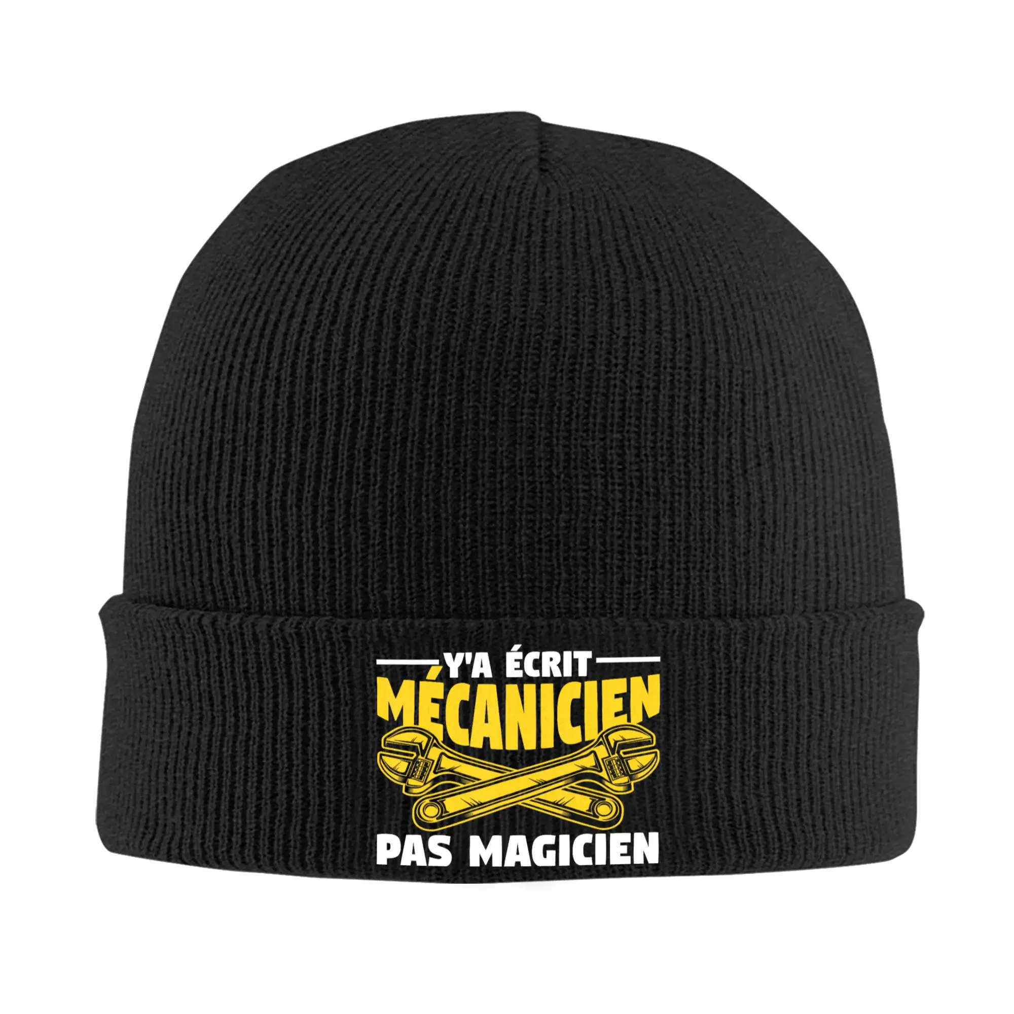 A Mechanic Not A Magician Knitted Hat Autumn Winter Beanies Ski Humour Engineer Caps Unisex Acrylic Hip Hop Bonnet