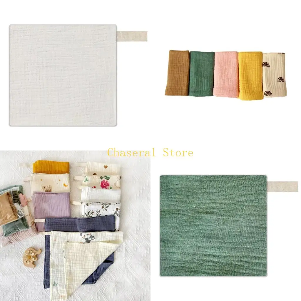 

E7CE Набор из 5 предметов, детские мочалки с однотонным/мультяшным рисунком, хлопковое банное полотенце для новорожденных, 25 см