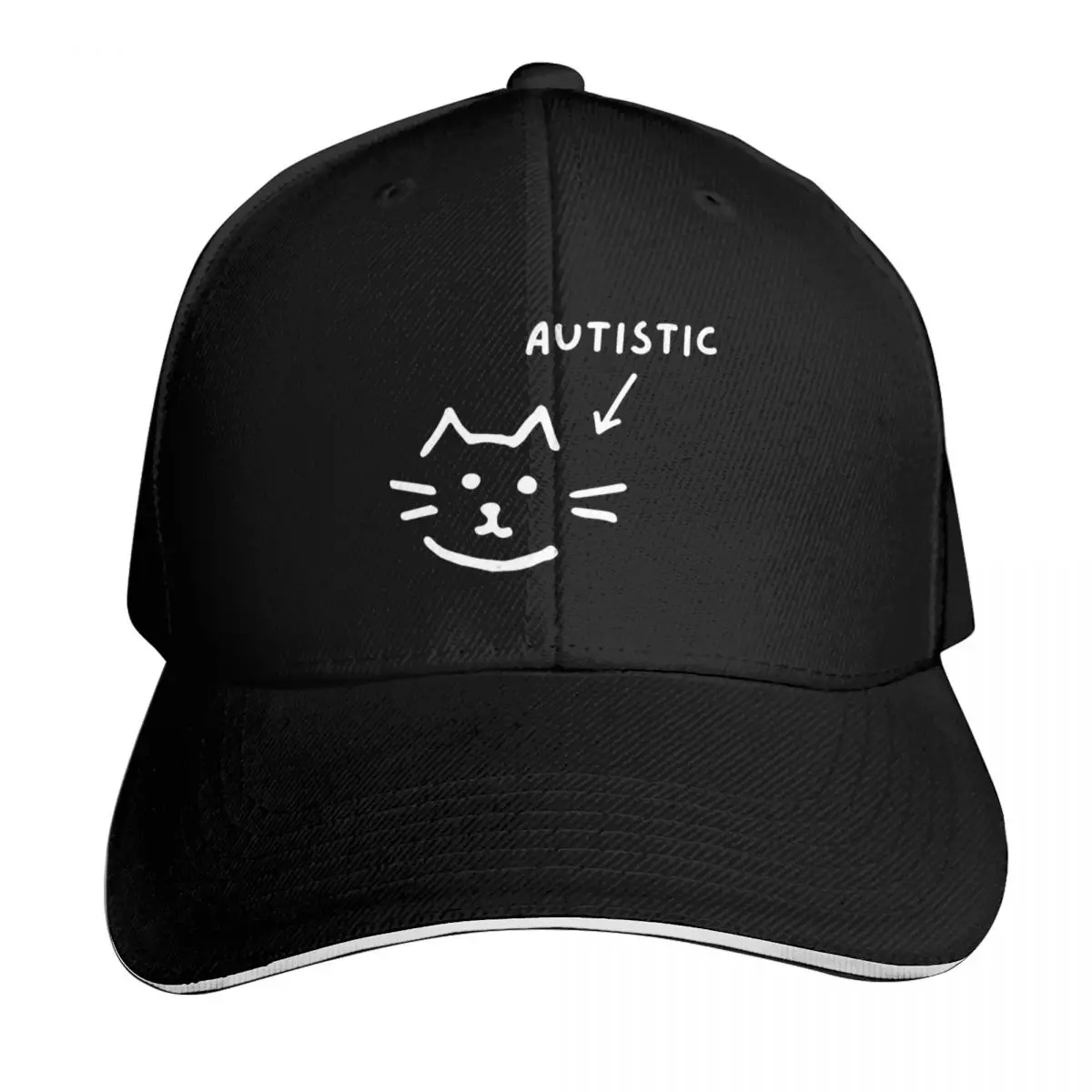 Autistic Cat Animal Cap Fashion Casual Baseball Caps Adjustable Hat Hip Hop Summer Unisex Baseball Hats
