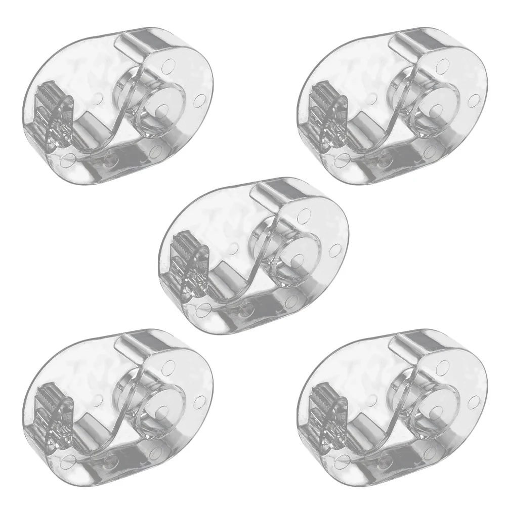 

5Pcs Acrylic Eyelash Tape Cutter Clear Tape Dispenser Organizer Portable Desktop Holder for School Office Art Supplies Storage