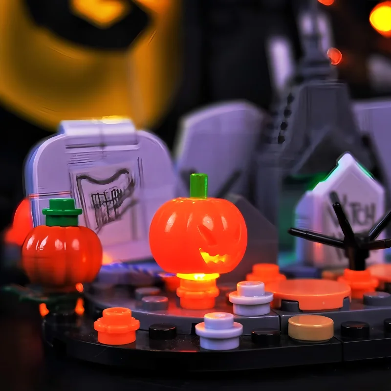 ชุดไฟ LED DIY สำหรับเลโก้ 21351 คืนคริสต์มาสสยองขวัญ (เฉพาะไฟ LED โดยไม่มีโมเดลบล็อก)