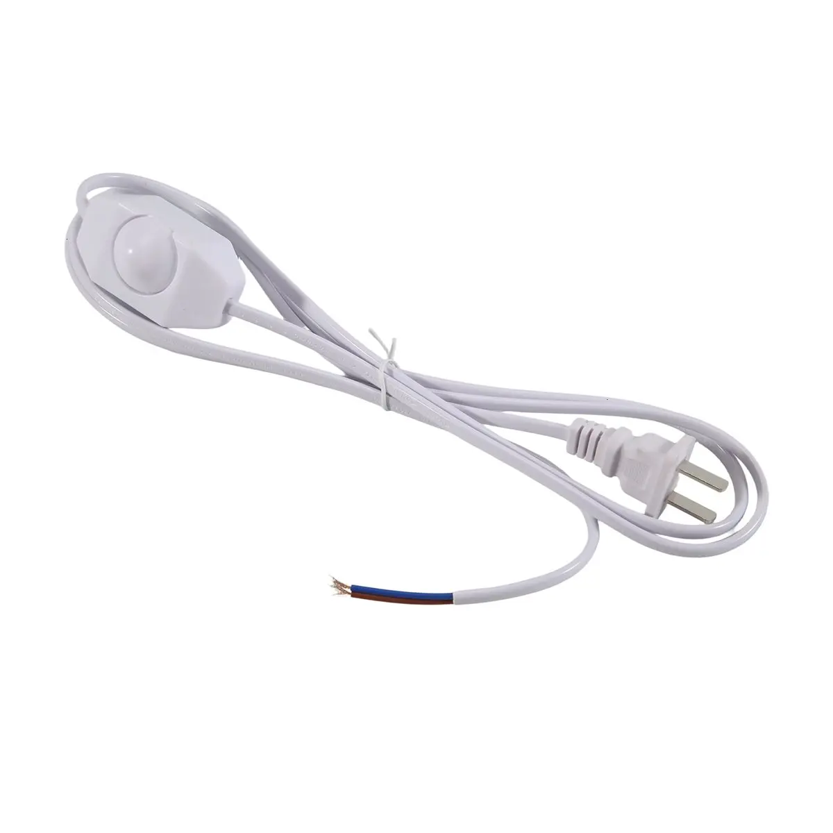 #06U White Lamp Power Cord w Dimmer Switch AC 250V/110V US Plug,Dimmer Switch ,()