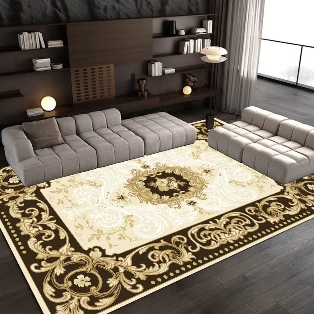 Luxury Vintage Living Room Carpets Decoration Home 140x200 Large Area Rugs for Bedroom Decor Bedside Non Silp Floor Mat Washable