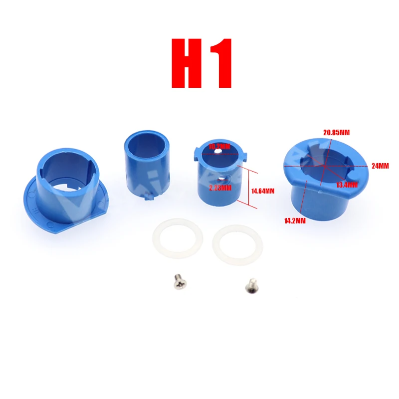 2pcs Car LED Halogen Headlight H1 Lamp Bulb Base Adapter Sockets Retainer Holder H1 Replacement
